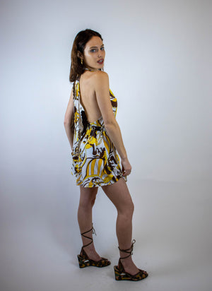 
                  
                    load image into gallery viewer, weho dress - yellow mod jersey
                  
                