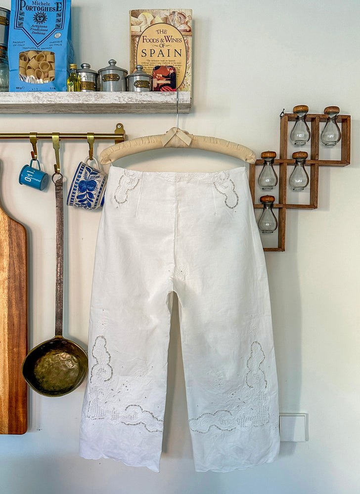 
                  
                    load image into gallery viewer, andalucia pants - upcycled tablecloth
                  
                