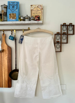 
                  
                    load image into gallery viewer, andalucia pants - upcycled tablecloth
                  
                