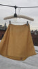 High-waisted A-line mini skirt sustainably made using upcycled vintage fabric. Gold lurex, very Reformation, Realisation, or just straight 1970s!