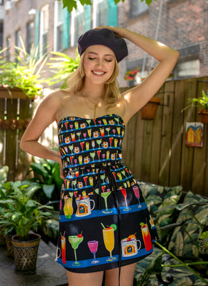 
                  
                    load image into gallery viewer, THE TULUM TOP: our strapless boned corset top with a sweetheart neckline. Totally sustainable made using upcycled vintage fabric with fun prints. The perfect summer outfit idea &amp;lt;3
                  
                