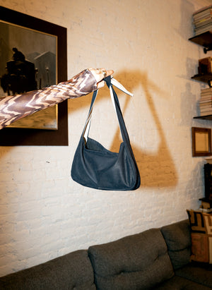 
                  
                    load image into gallery viewer, west village bag - blue-black suede
                  
                