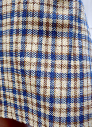 
                  
                    load image into gallery viewer, Our cult-fav mini skirt: A-line, high-rise, and made of vintage fabric. Tweed plaid print, very clueless!
                  
                