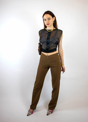 
                  
                    load image into gallery viewer, valencia trousers - walnut stripe
                  
                