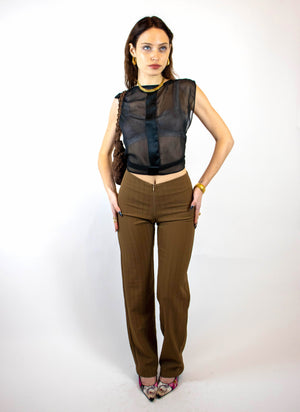 
                  
                    load image into gallery viewer, valencia trousers - walnut stripe
                  
                