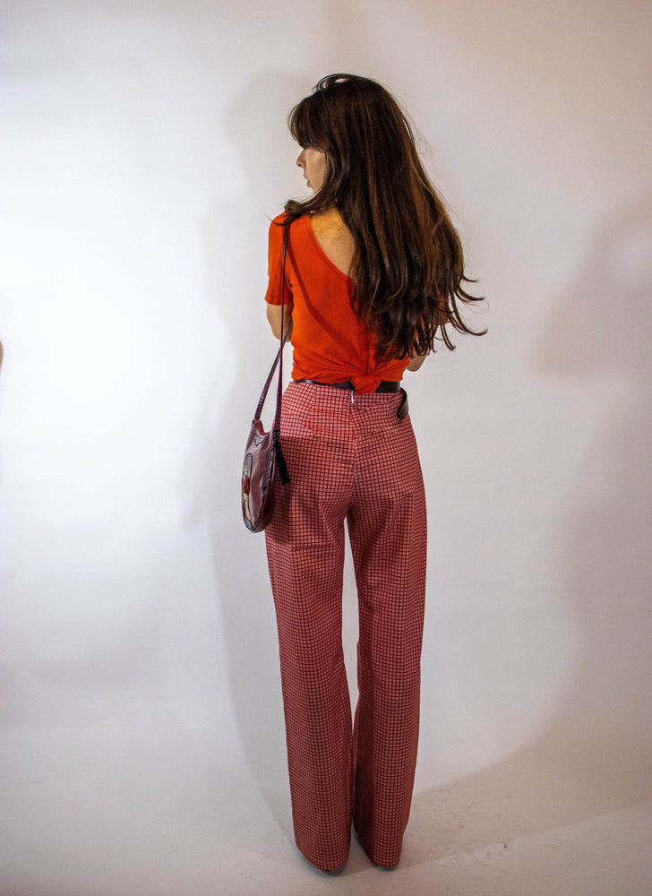 
                  
                    load image into gallery viewer, edinburgh trousers - red check
                  
                