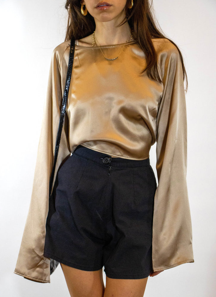 
                  
                    load image into gallery viewer, brooklyn top - gold silk
                  
                