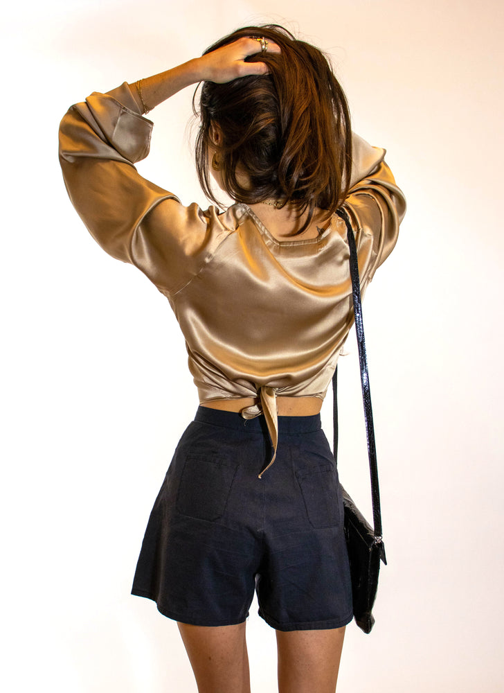 
                  
                    load image into gallery viewer, brooklyn top - gold silk
                  
                