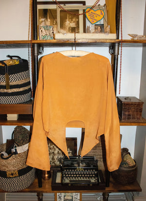 
                  
                    load image into gallery viewer, brooklyn top - orange silk
                  
                