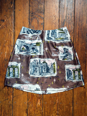 
                  
                    load image into gallery viewer, Easy outfit: our A-line, high-waisted mini skirt.
                  
                