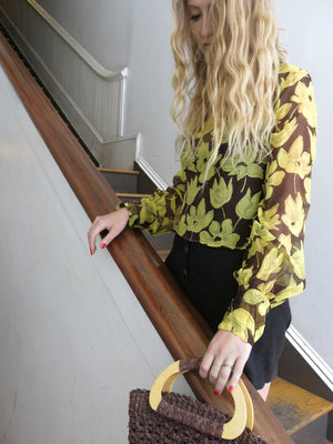 
                  
                    load image into gallery viewer, copenhagen top - floral yellow
                  
                